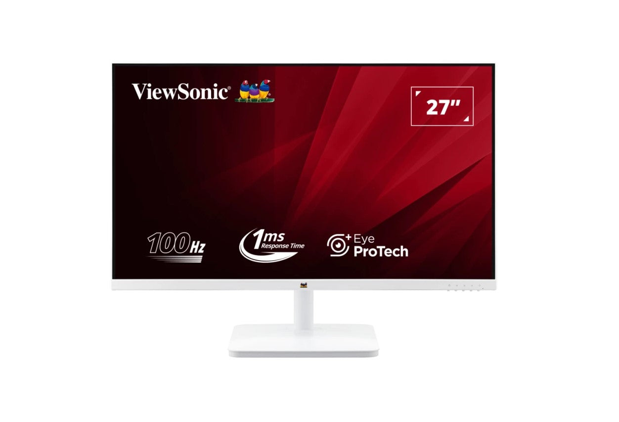 ViewSonic 27' White, Super Clear IPS, 4ms 100hz, Ultra Slim Bezel, FHD, HDMI, VGA,  Adaptive Sync. VESA 100. 3Yrs AR. Office Business Monitor (LS ViewSonic 27' White, Super Clear IPS, 4ms 100hz, Ultra Slim Bezel, FHD, HDMI, VGA,  Adaptive Sync. VESA 100. 3Yrs AR. Office Business Monitor (LS